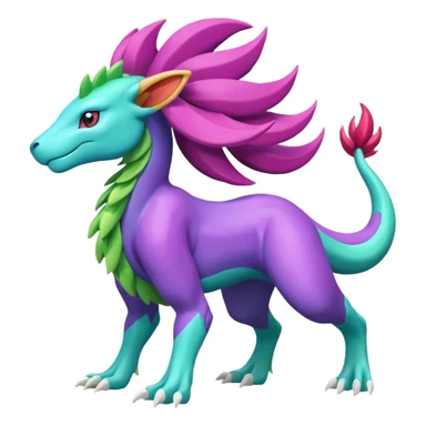 Suicune-Meganium-fusion (full body) sticker