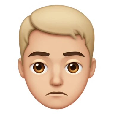 Side eye disgusted look sticker