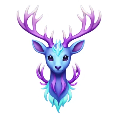 Pokemon legendary cian and purple  xerneas sticker