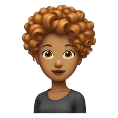 Girl with rad hair sticker