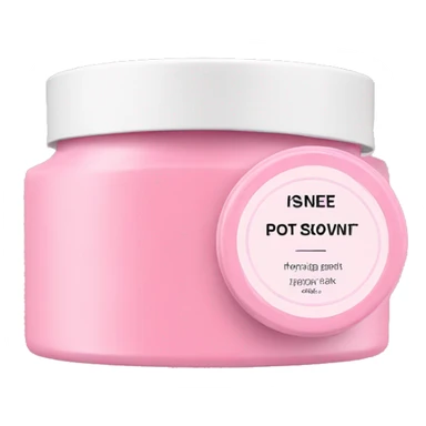 hydrating pink cream pot with label sticker