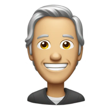 Steave jobs laughing iPhone style sticker