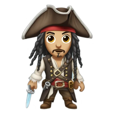  iced jack sparrow sticker