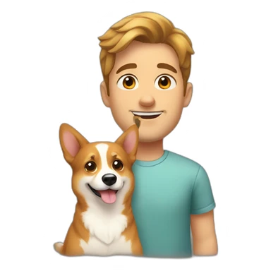 My brother wanting a corgi sticker