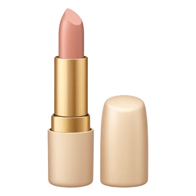 A soft nude lipstick in a minimalist beige shell. sticker