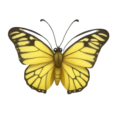 Yellow butterfly sticker