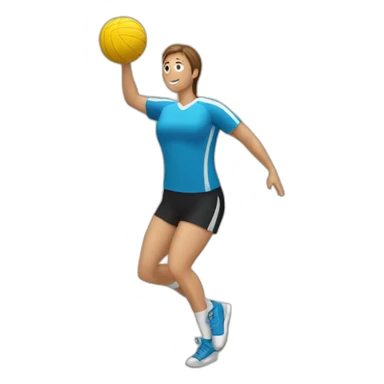 Volley-ball sticker