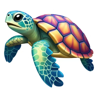 Little sea turtle  sticker