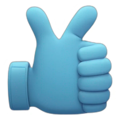 thumbs up with 7 fingers and a broken thumb sticker