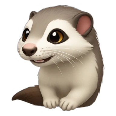 Furet Hawaï sticker