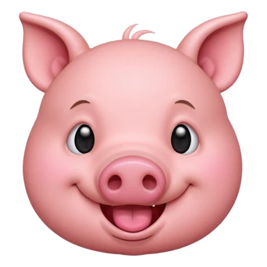 winking pig sticker