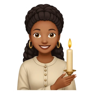 Candle Maker black woman sticker