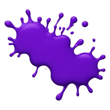 purple paint splashed across screen sticker