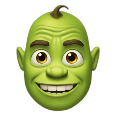 shrekface sticker