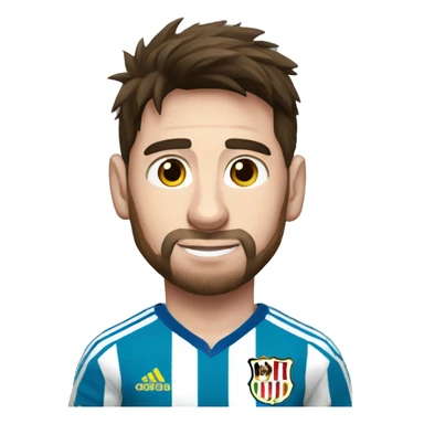 messi con la camiseta de la seleccion sticker