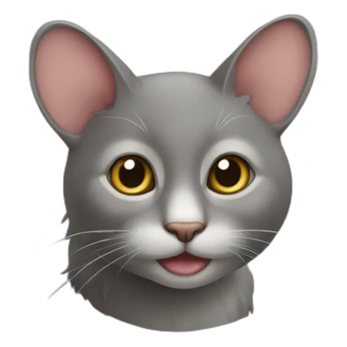 Chat qui faisait un câlin à une souris sticker
