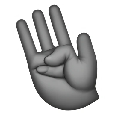 make the thumb go to the right and the two left fingers curve down into a C sticker