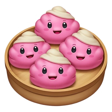 pink dumplings  sticker