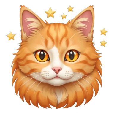 gatto con stelle agli occhi sticker