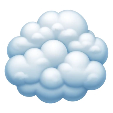 Cinematic Realistic Cumulus Emoji, Big and puffy, with cotton-like clouds floating in the clear blue sky. The rounded tops of the clouds glow with the light of the sun, while their soft, white texture adds a sense of calm and spaciousness. Soft glowing outline, capturing the essence of warmth, comfort, and peaceful skies in a perfect cumulus cloud! sticker