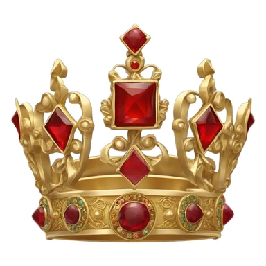 Crown of Charlemagne Holy Roman Empire red middle sticker