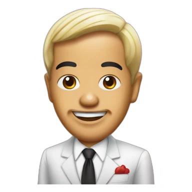 president jokowi as mixue ice cream logo sticker