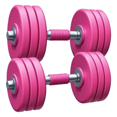 Pink dumbbell  sticker