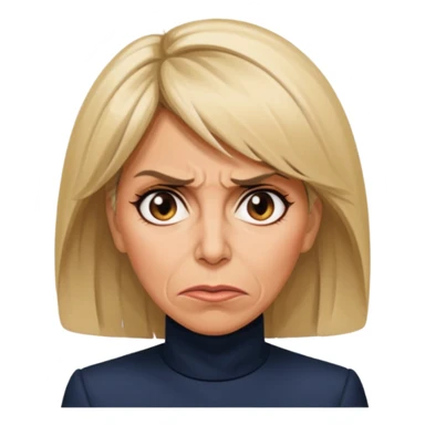 Brigitte macron angry sticker
