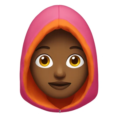 pink and orange hoodie  sticker