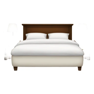 white bed with pillows emoji sticker