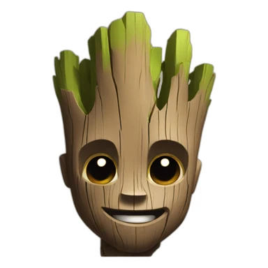 groot play video games sticker