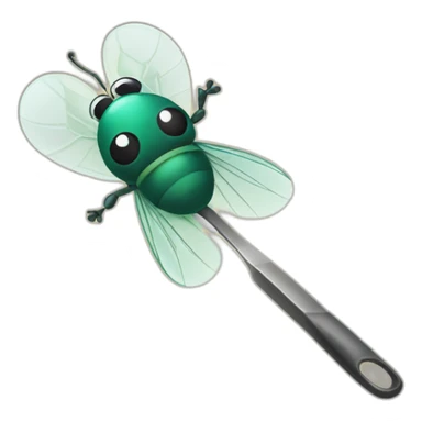 follow fly with spatula sticker