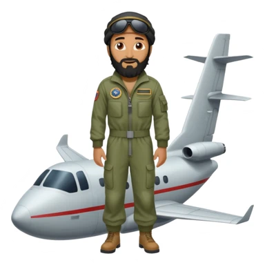 Osama bin Ladin standing on top of a plane sticker