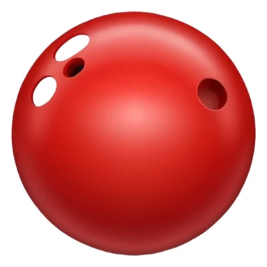 red bowling ball  sticker