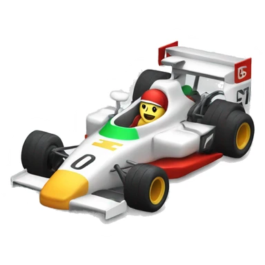 Formula racecar being tuned to be performant sticker