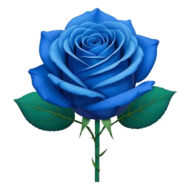 Blue rose bouquet sticker