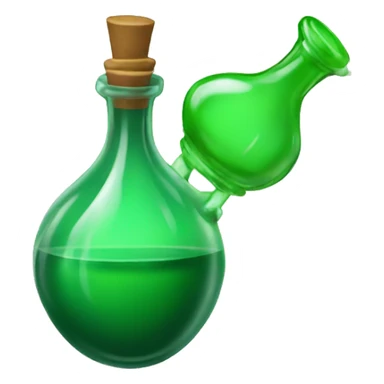 Green potion bottle sticker