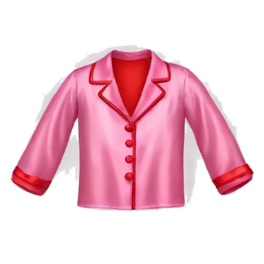 Pink silk pajamas with red bows  sticker