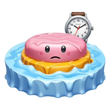 surreal SPAM watch dali landscape sticker