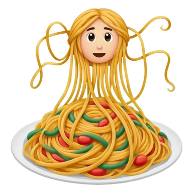 tangled spaghetti background landscape sticker