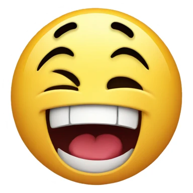 Laughing smiley with angry face sticker