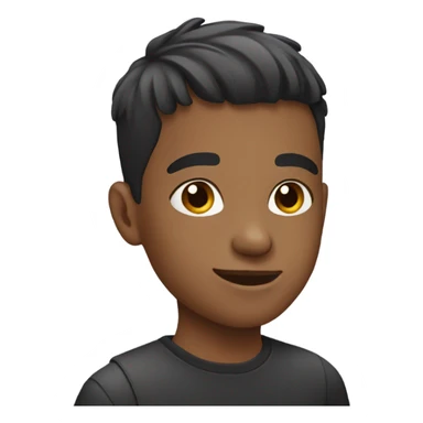 Boy with taper haircut sticker