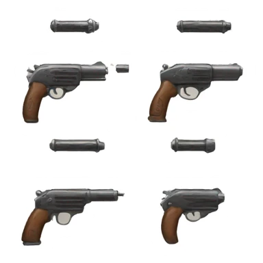 Drill and pistol sticker