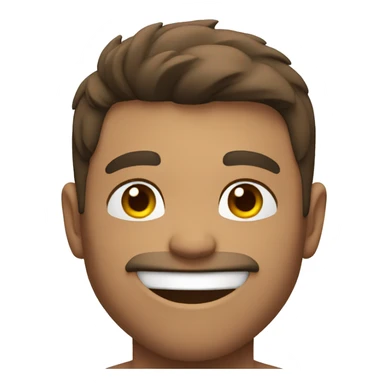  muscular guy smiling sticker