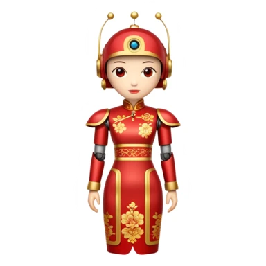chinese robot, cheongsam
 sticker