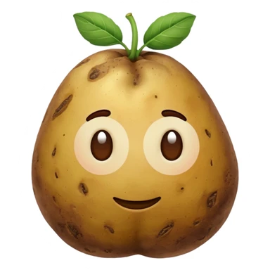 realistic potato, without face sticker