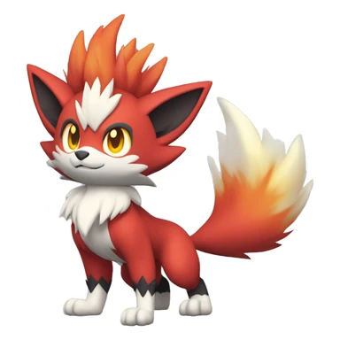  Braixen-Incineroar-Zoroark-Fakemon Full body sticker