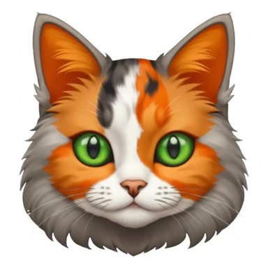 Grey cat and a Calico cat sticker