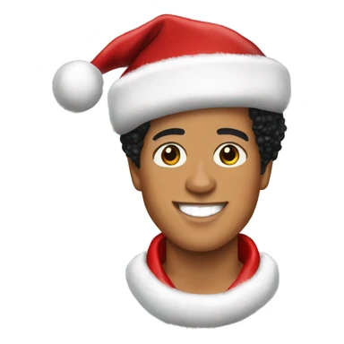 bruno mars as santa sticker