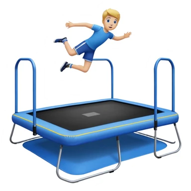 trampoline rectangulaire sticker